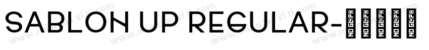 Sablon Up Regular字体转换